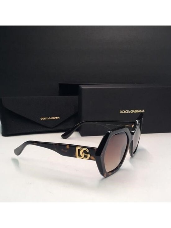 New Auth Dolce & Gabbana  DG 4406 Havana Geometric Sunglasses main image 8